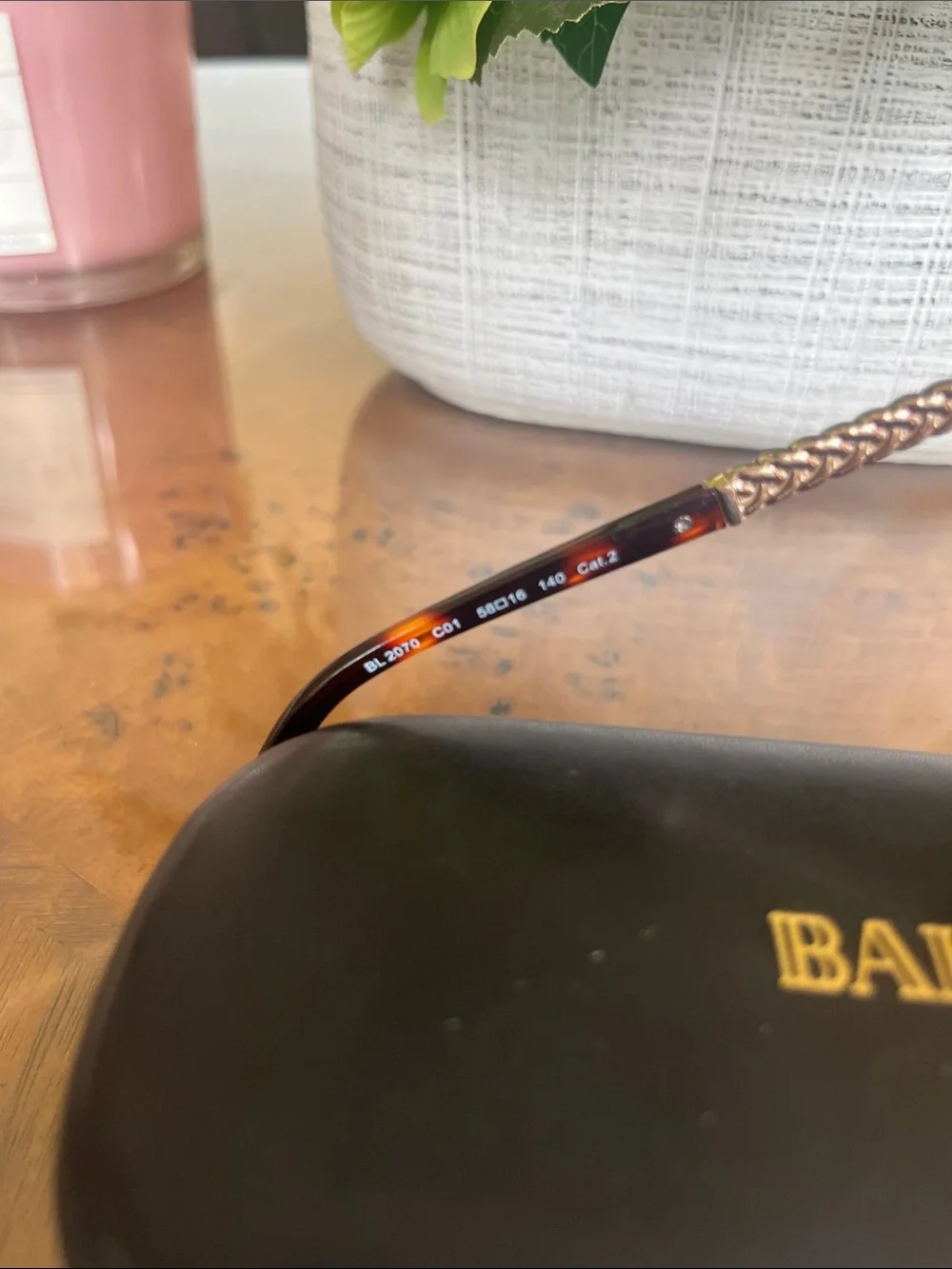 Balmain Women's Tortoiseshell Frame with gold accents, NWOT